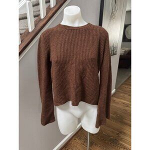 Leo & Sage Crop Cashmere Sweater Size Medium